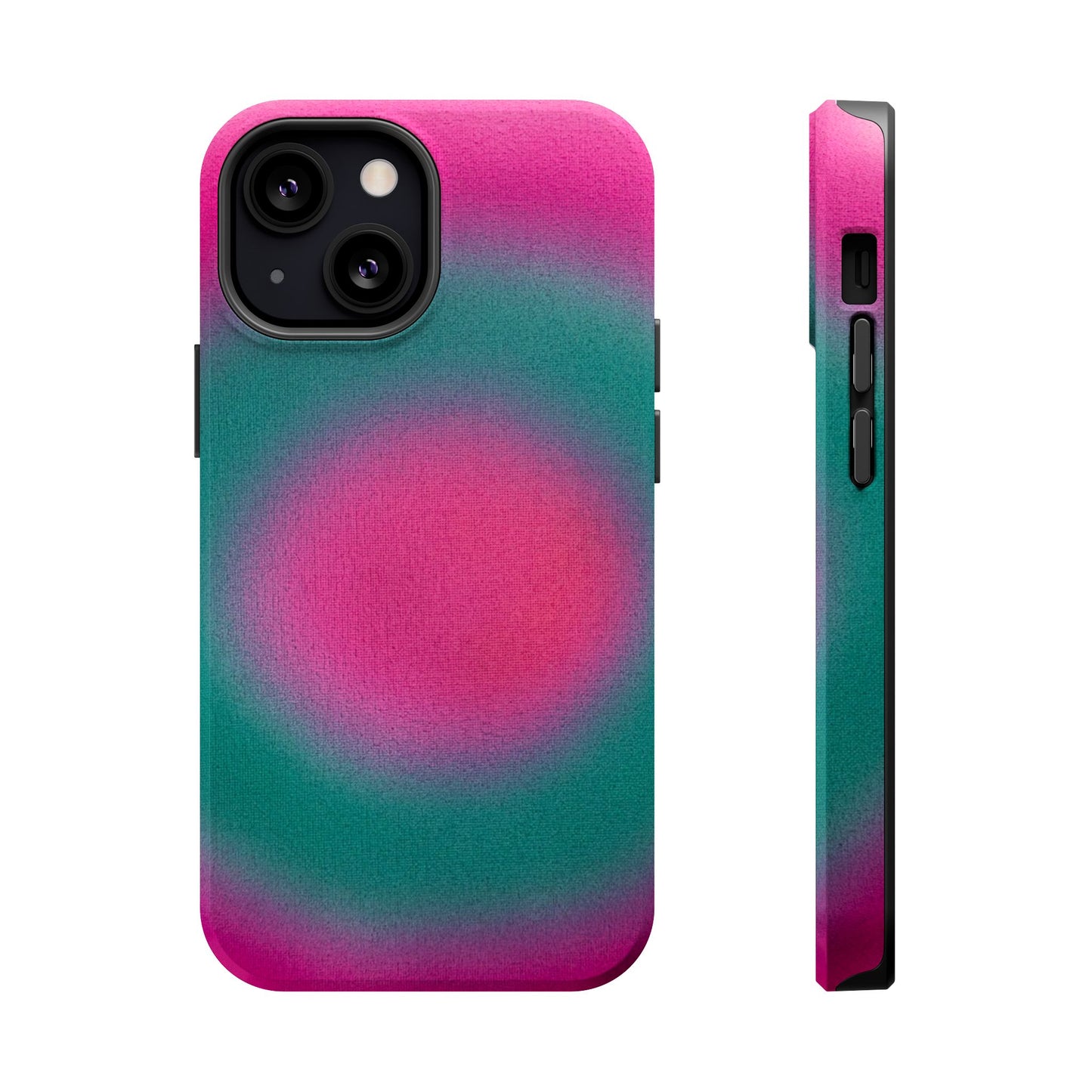 MagSafe "watermelon swirl aura" airbrush iPhone case