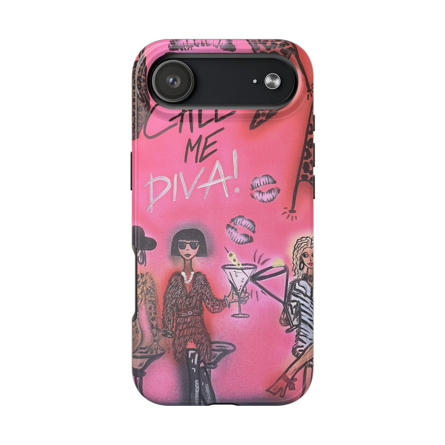 "party diva" airbrush iPhone case