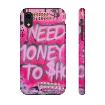 "need $$ to shop" airbrush iPhone case