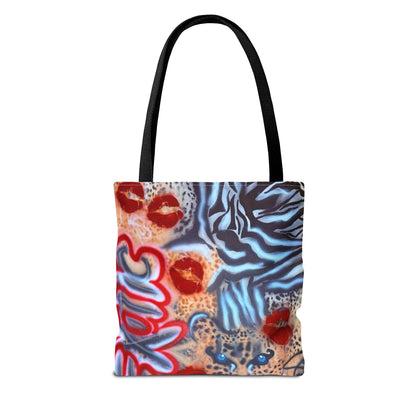 "in the wild" airbrush tote bag