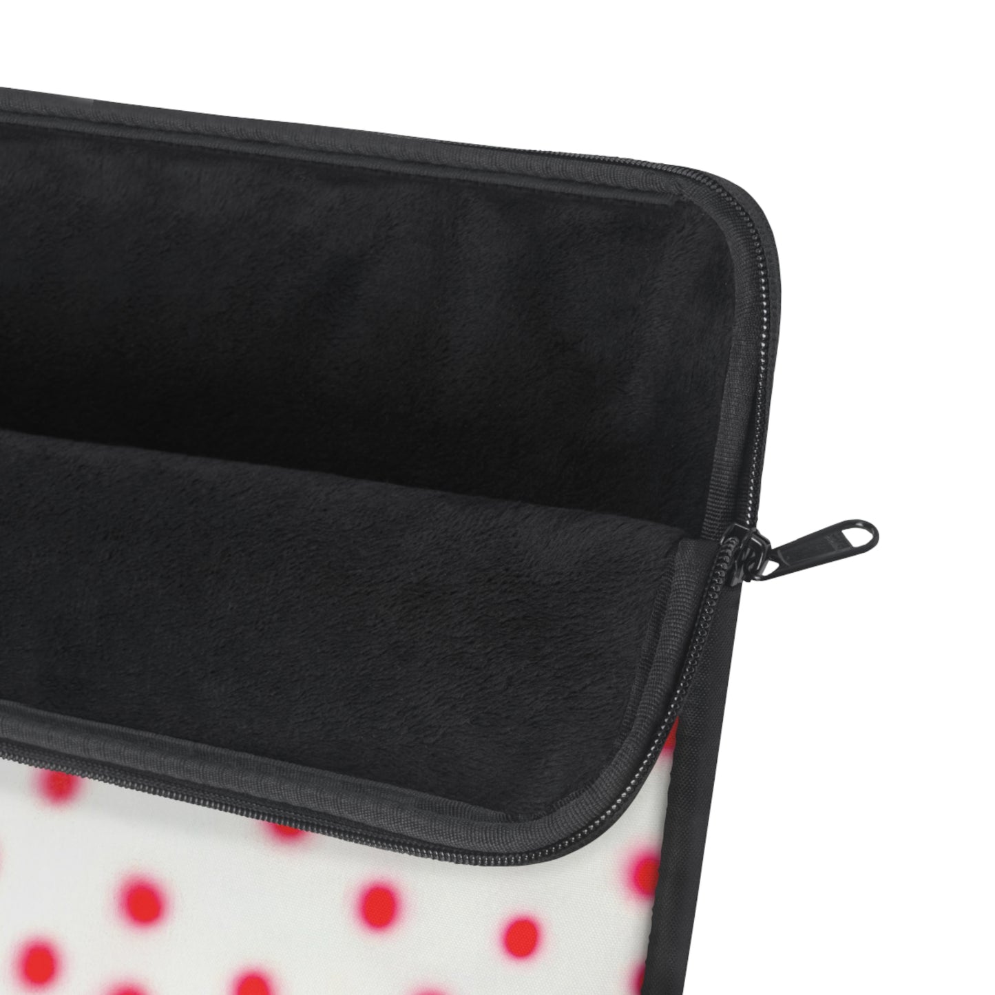 "vanilla cherry polka dot" airbrush laptop sleeve