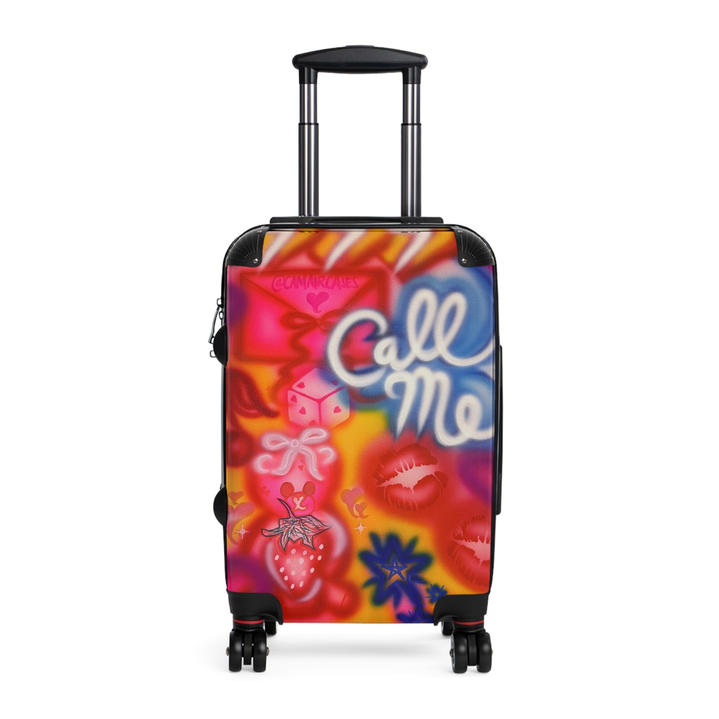 "call me" airbrush suitcase