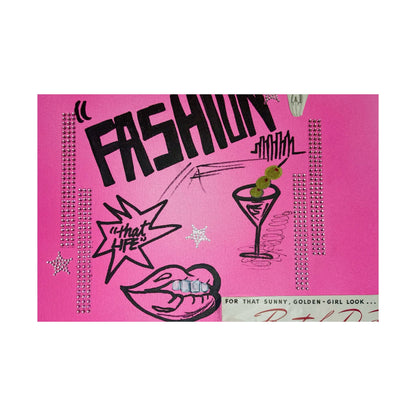 "high fashion" airbrush horizontal print