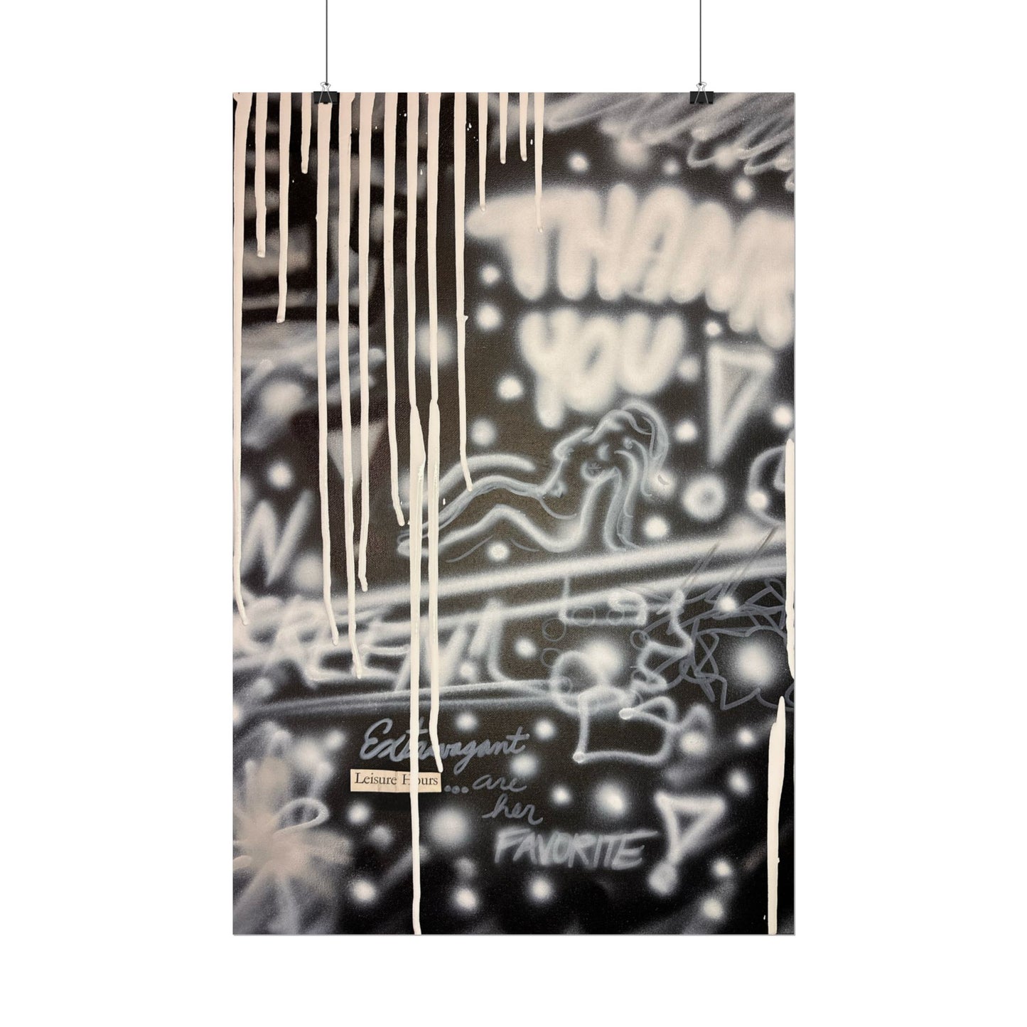 "extravagant leisure" airbrush rolled print