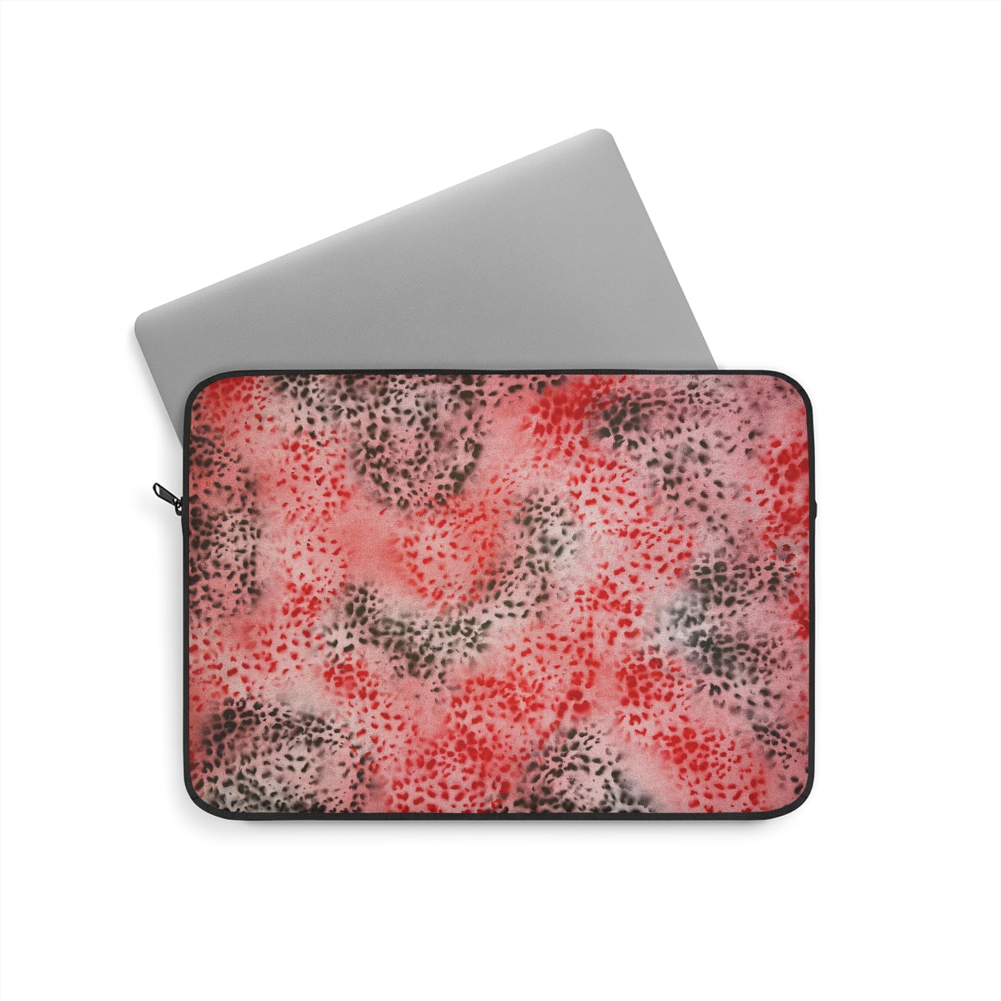 "red cheetah" airbrush laptop sleeve