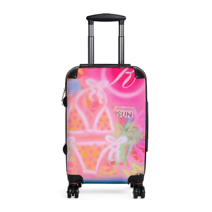 "santa monica strawberry" airbrush suitcase