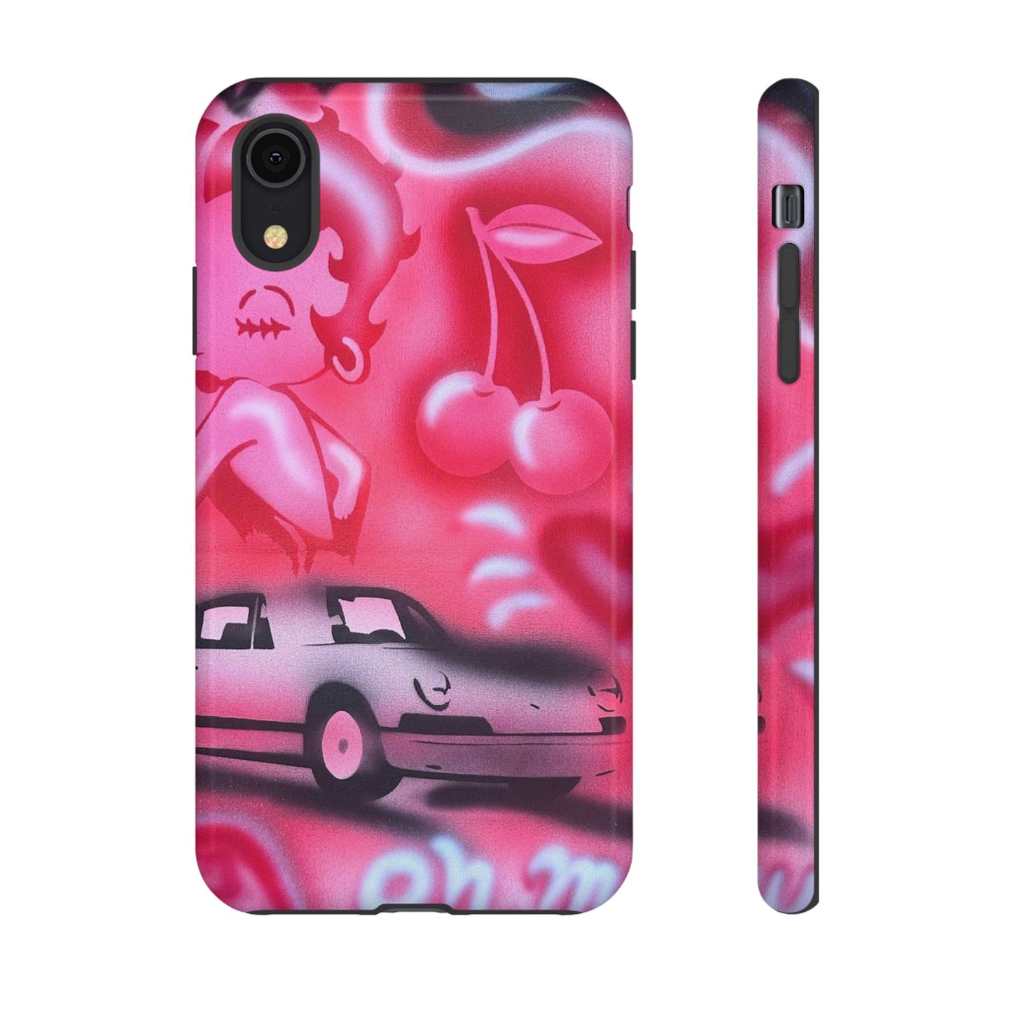 "on her way" airbrush iPhone case