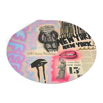 "new york, new york" airbrush vinyl sticker