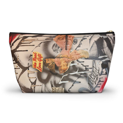 "real love" airbrush makeup pouch
