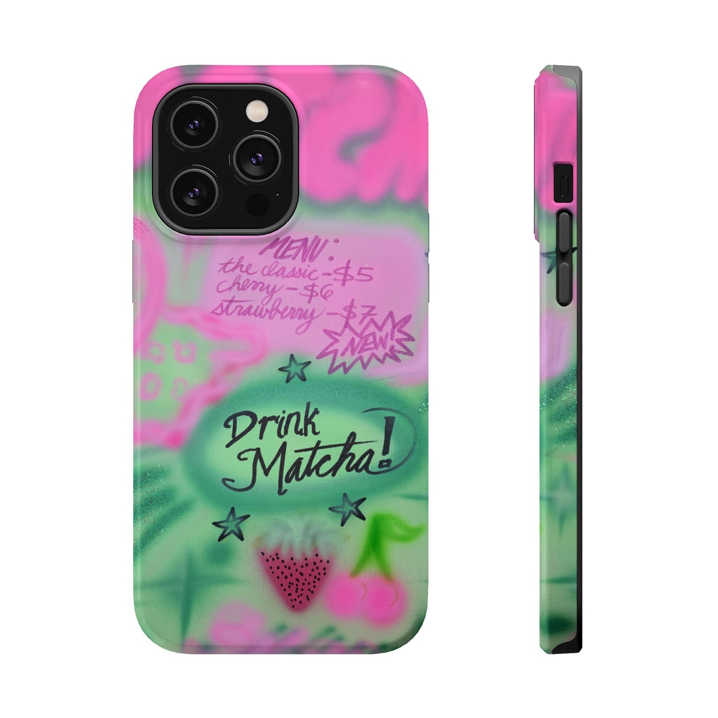 MagSafe "matcha!" airbrush iPhone case