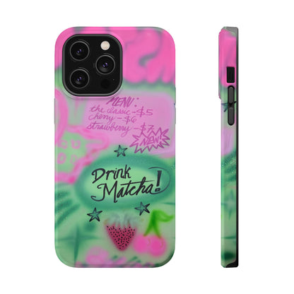 MagSafe "matcha!" airbrush iPhone case