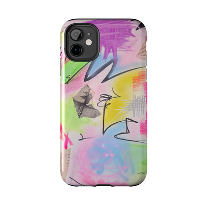"pastel static" airbrush iPhone case