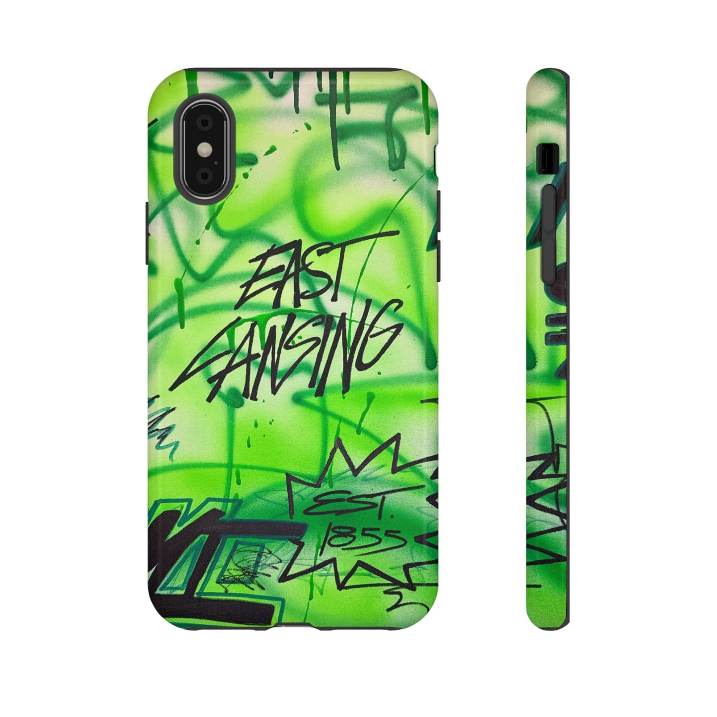 "east lansing, mi" airbrush iPhone case