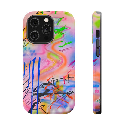 MagSafe "neon haze" airbrush iPhone case