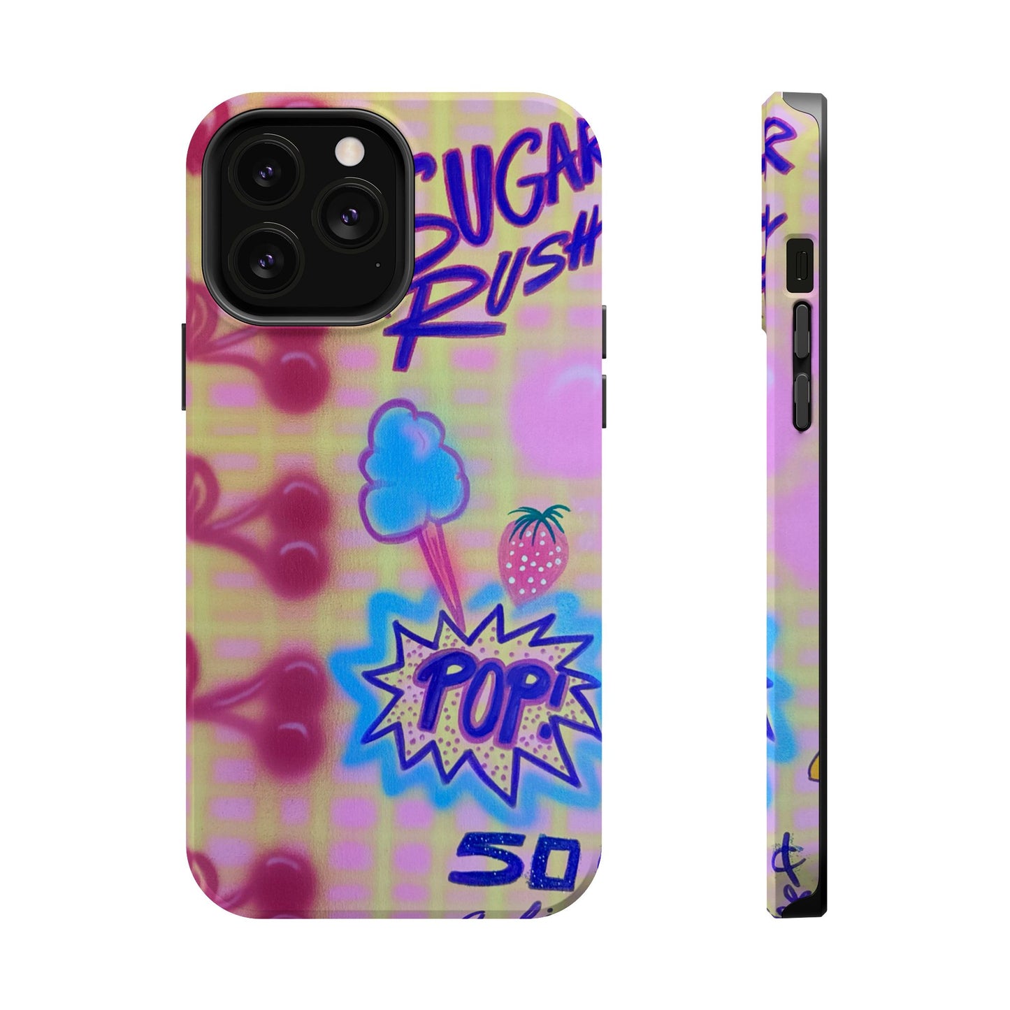 MagSafe "sugar rush" airbrush iPhone case