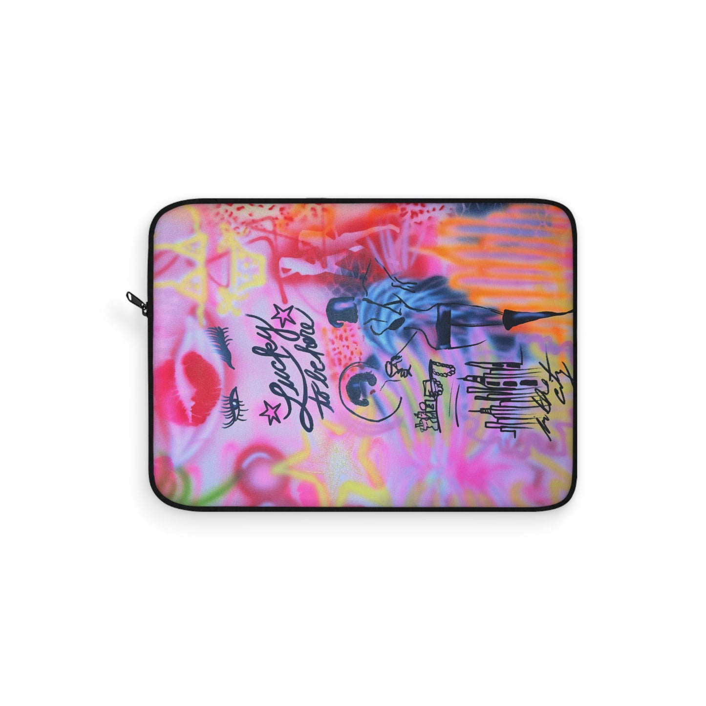 "spring in the city" airbrush laptop sleeve