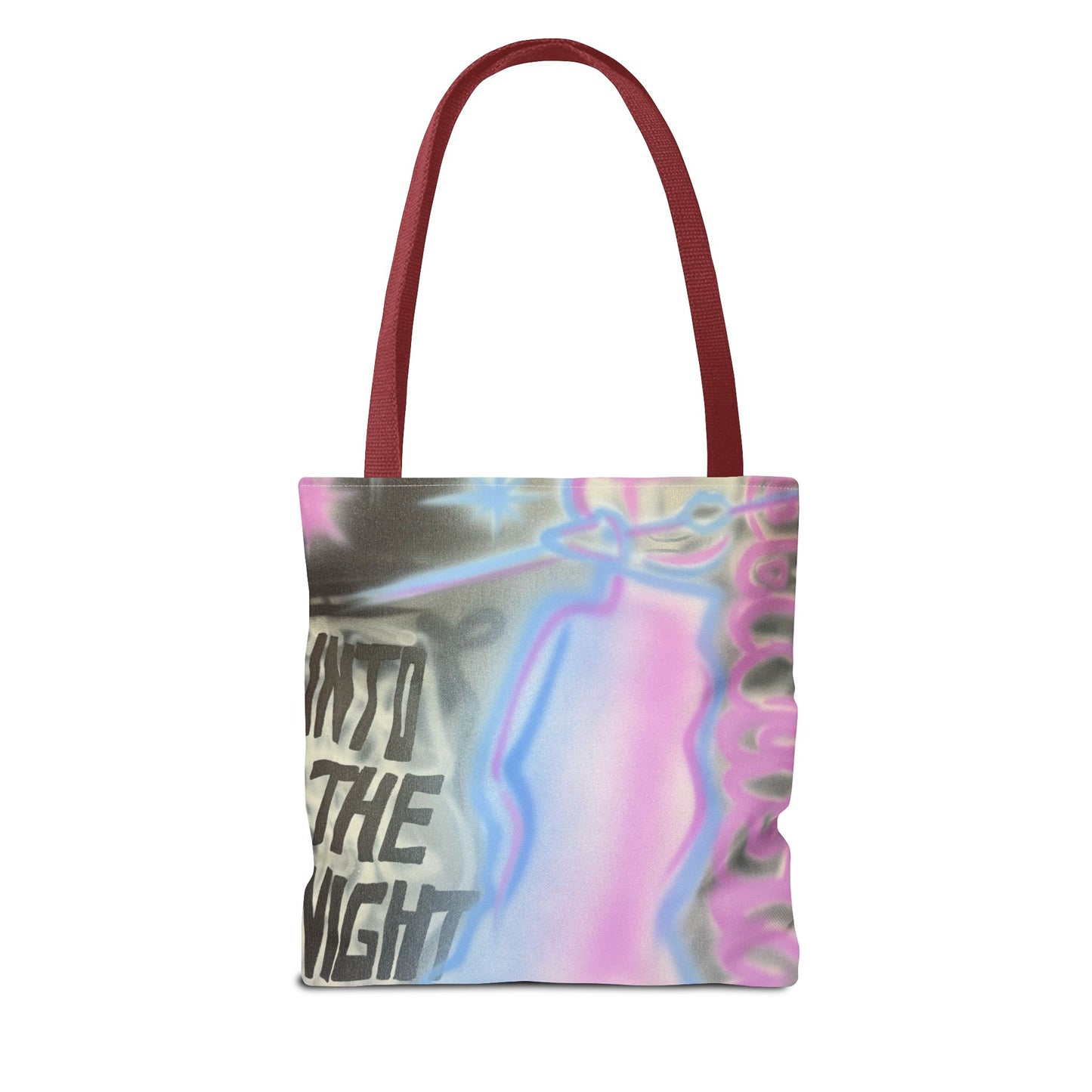 "into the night pt. 2" airbrush tote bag