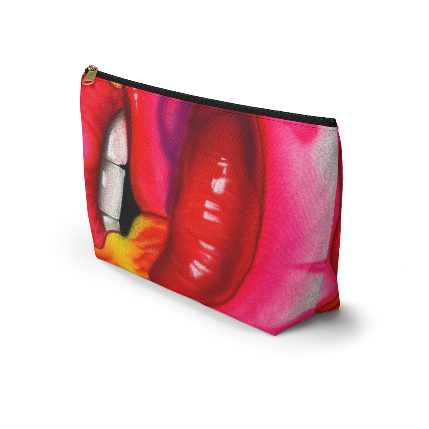 "flaming lips pt. 2" airbrush makeup pouch