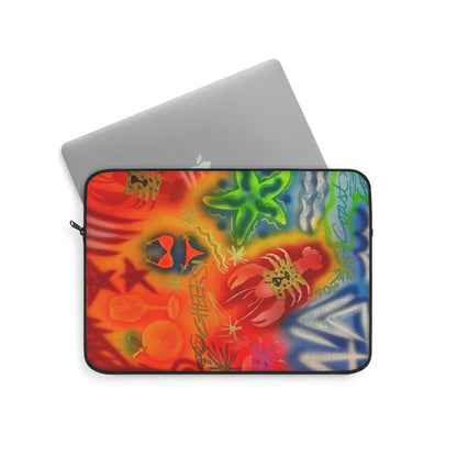 "tipsy lobster" airbrush laptop sleeve