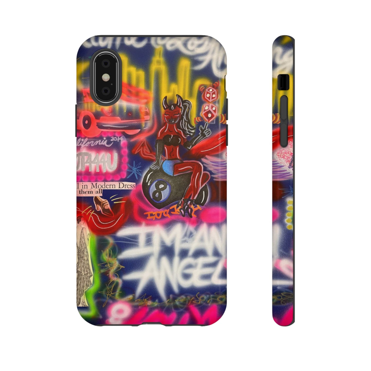 "im an angel" airbrush iPhone case