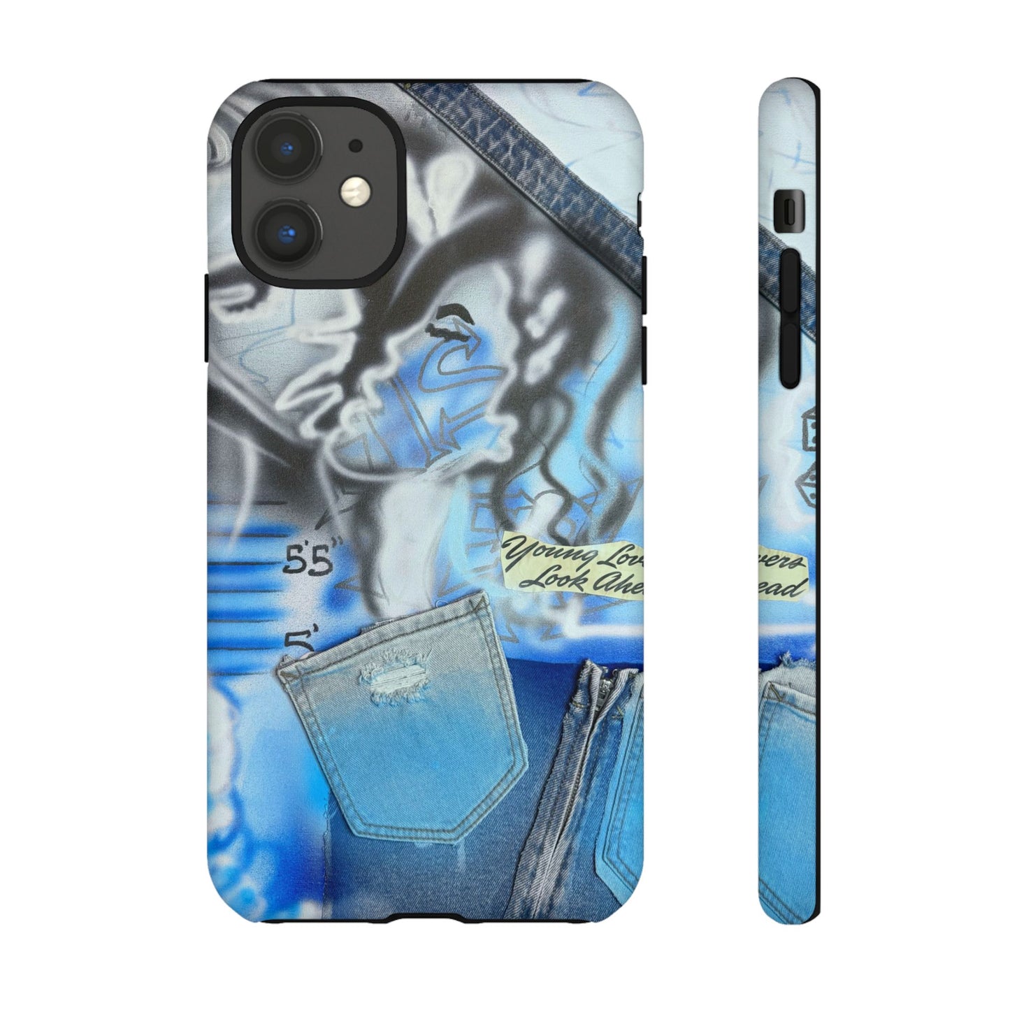 "young lovers" airbrush iPhone case