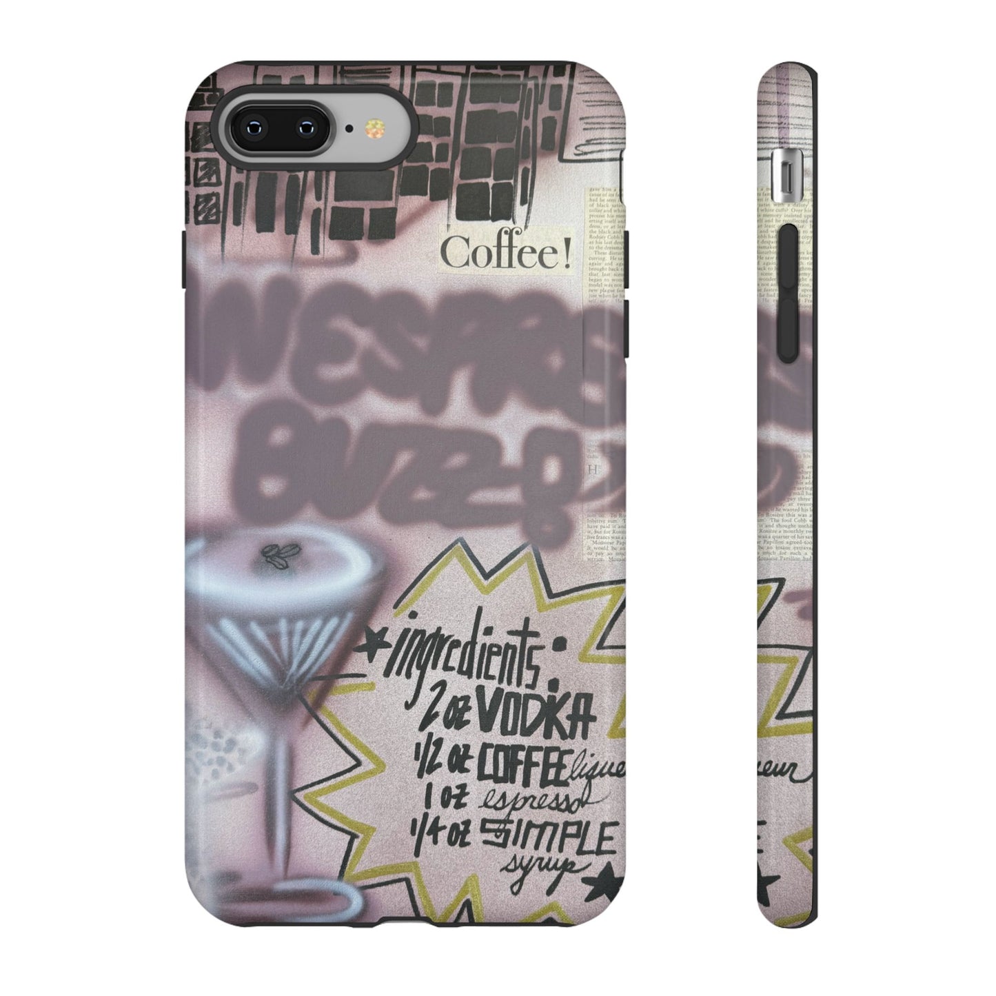 "espresso martini" airbrush iPhone case