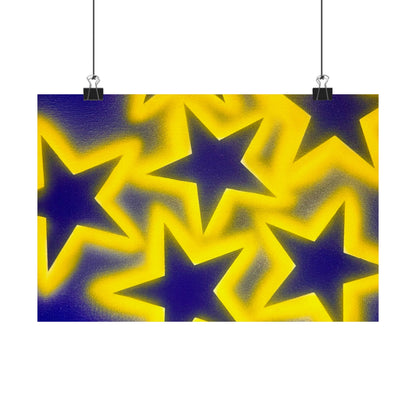 "cosmic crush" airbrush horizontal print