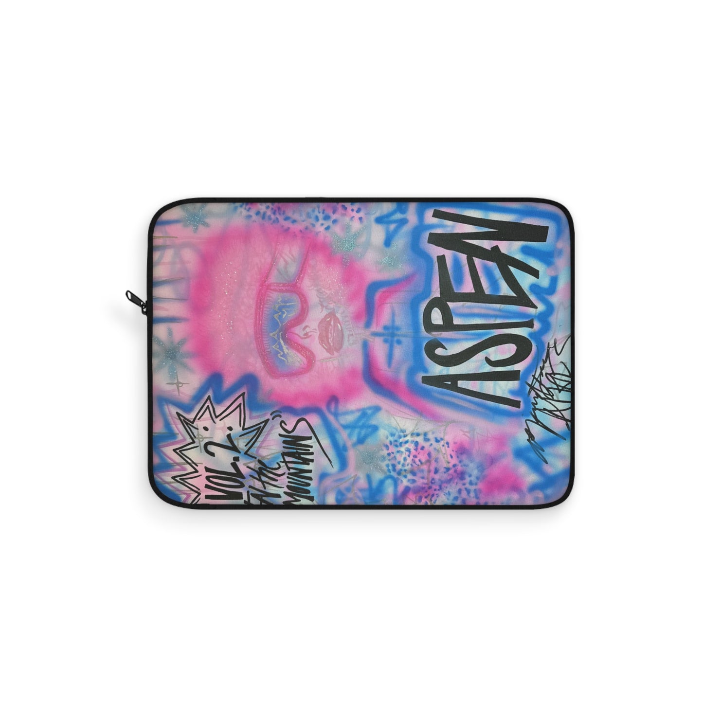 "aspen aspirations" airbrush laptop sleeve