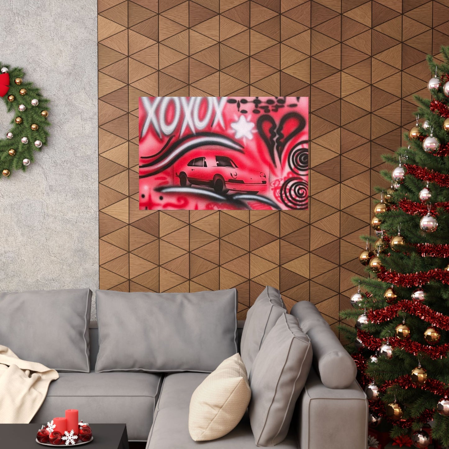 "lucky you! pt. 3" airbrush horizontal print