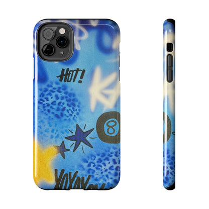 "brilliant blues" airbrush iPhone case