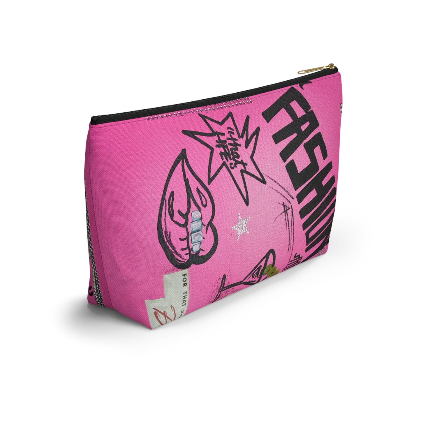 "high fashion" airbrush makeup pouch