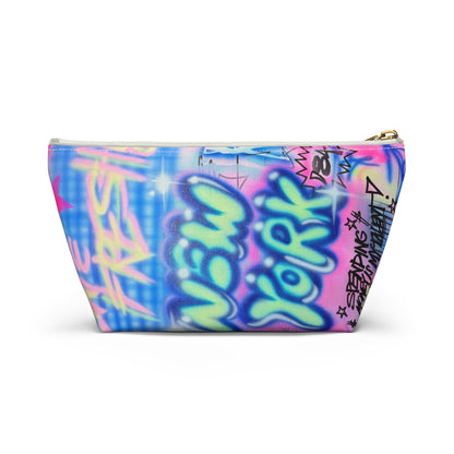"spending $$ is my talent" airbrush makeup pouch