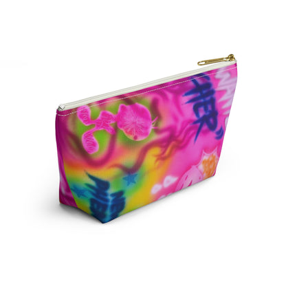 "wanted" airbrush makeup pouch