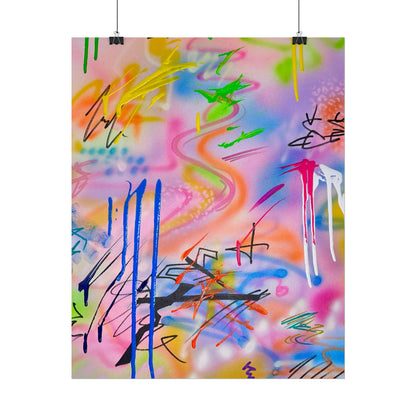 "neon haze" airbrush rolled print
