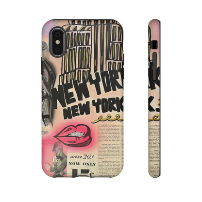 "new york, new york" airbrush iPhone case