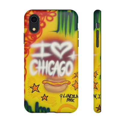 "chicago" airbrush iPhone case