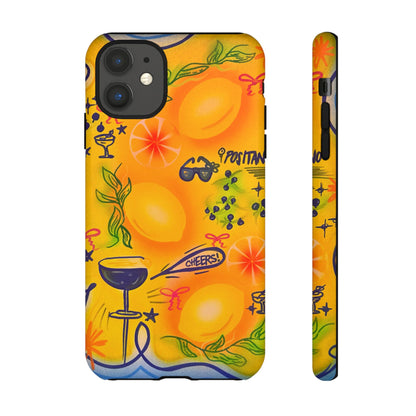 "citrus coastline" airbrush iPhone case