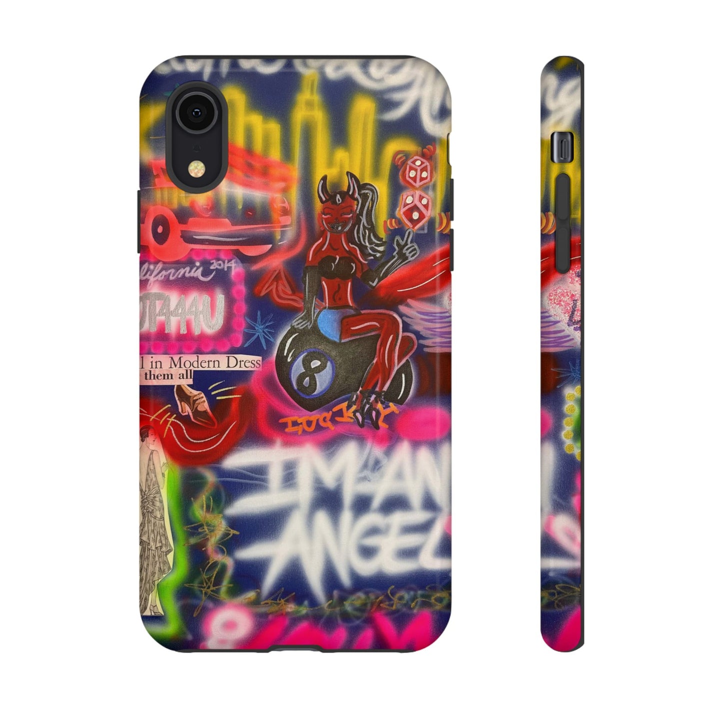 "im an angel" airbrush iPhone case