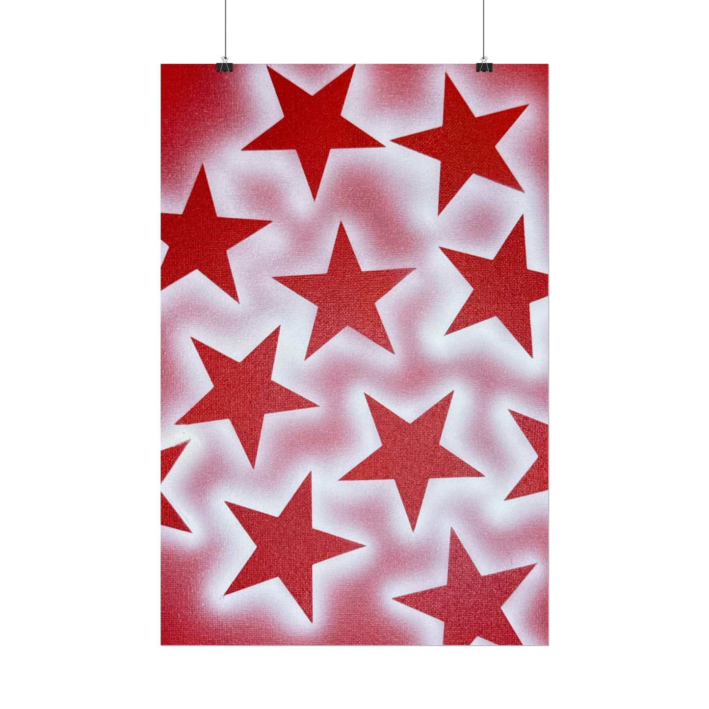 "spicy stardust" airbrush rolled print