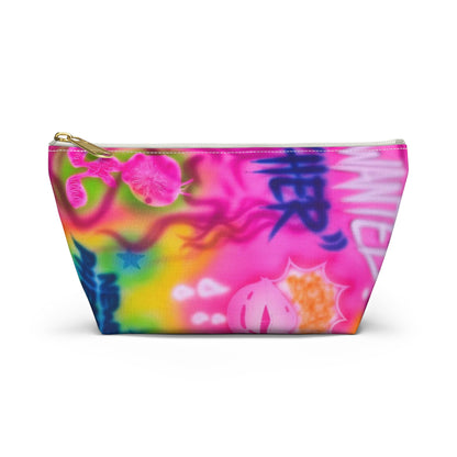 "wanted" airbrush makeup pouch