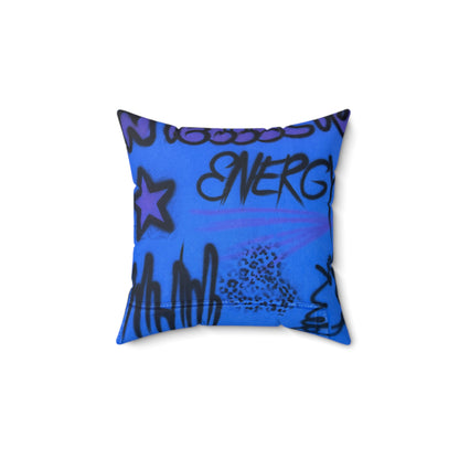 "infamous indigo" airbrush pillow