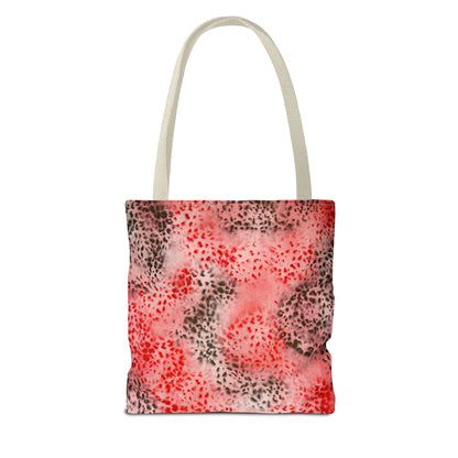 "red cheetah" airbrush tote bag