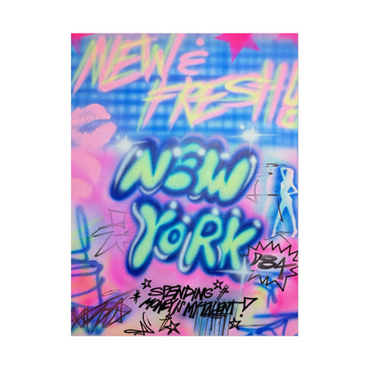 "spending $$ is my talent" airbrush rolled print