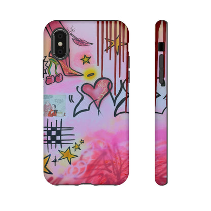 "cherry luvr" airbrush iPhone case