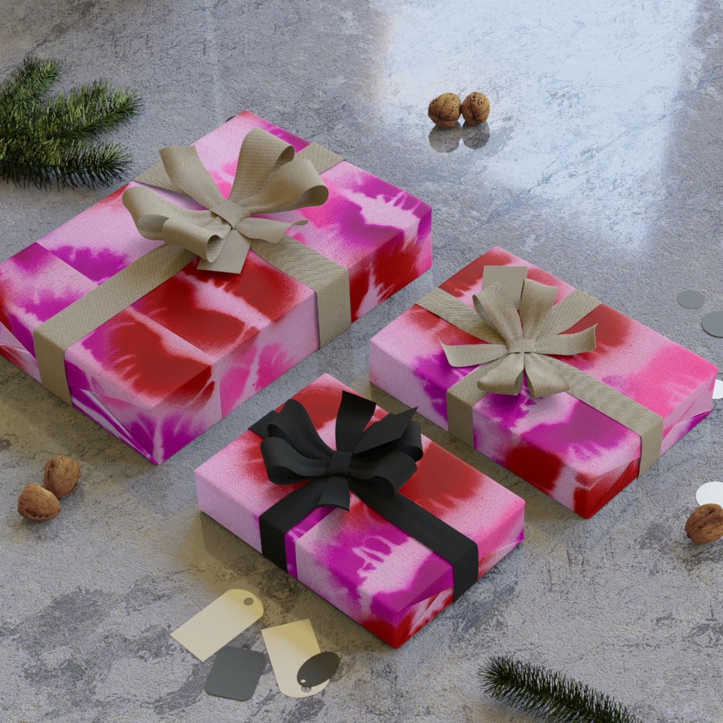 "mwah" airbrush wrapping paper
