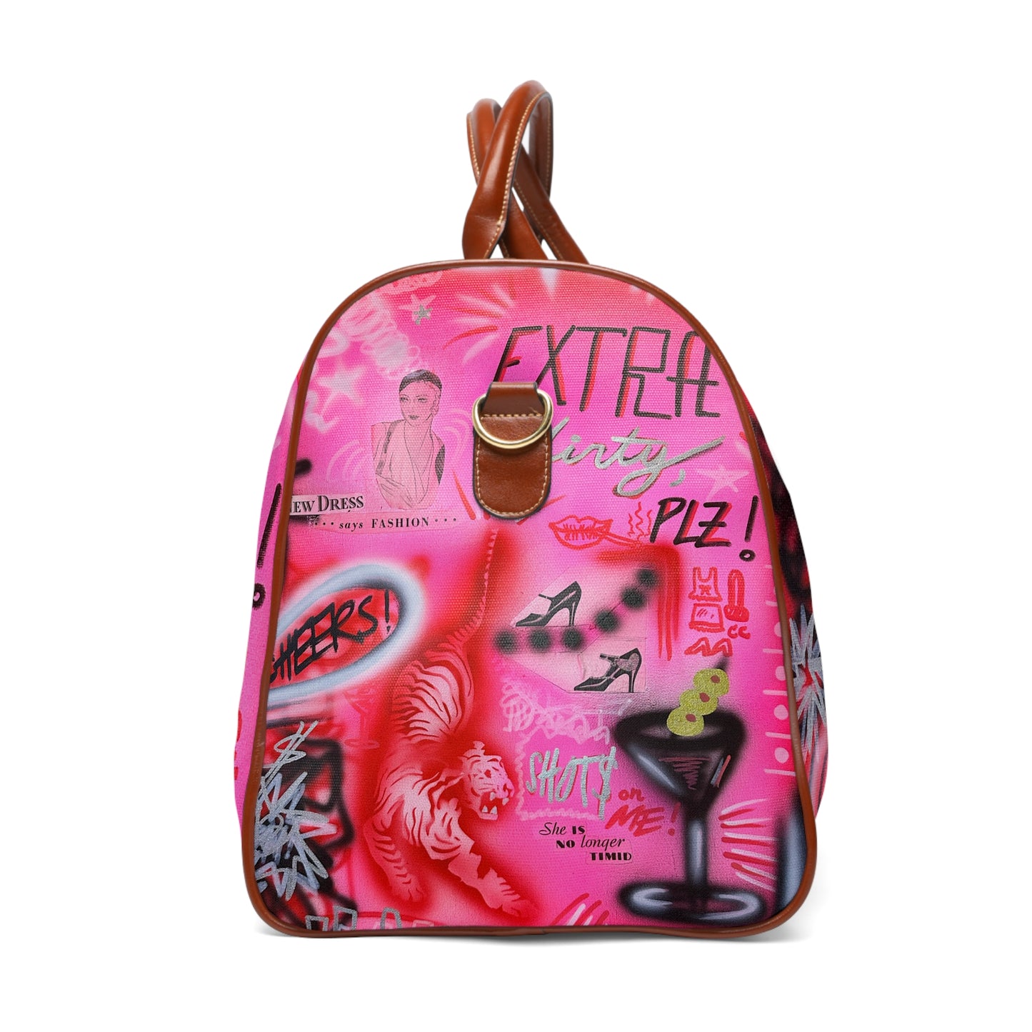 "extra dirty, plz" airbrush waterproof travel bag