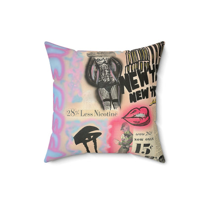 "new york, new york" airbrush pillow