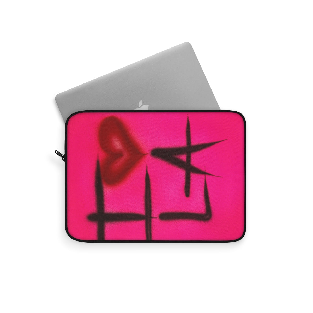 "i <3 la" airbrush laptop sleeve