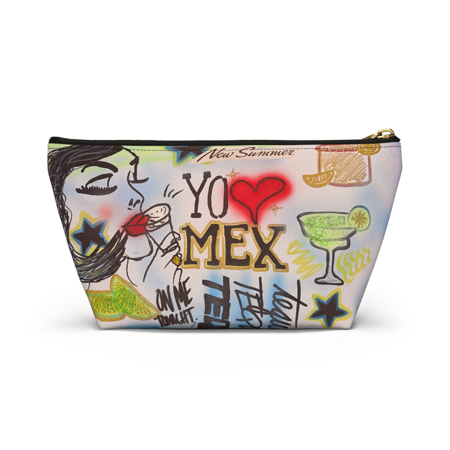 "salted lime" airbrush makeup pouch