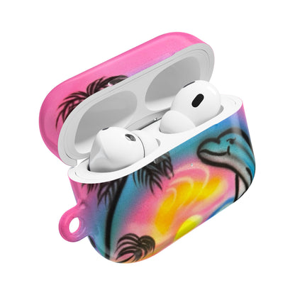 "dolphin love" airbrush airpod cases
